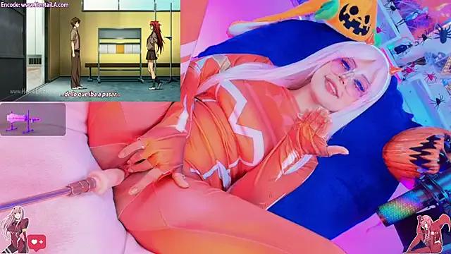 StripChat kyomii- is Freechat kyomii- — heart with breasts+oil tits of Zero Two